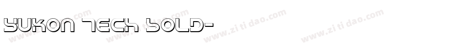 Yukon Tech Bold字体转换